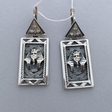 Серебряные серьги "Осирис" бр-1110358