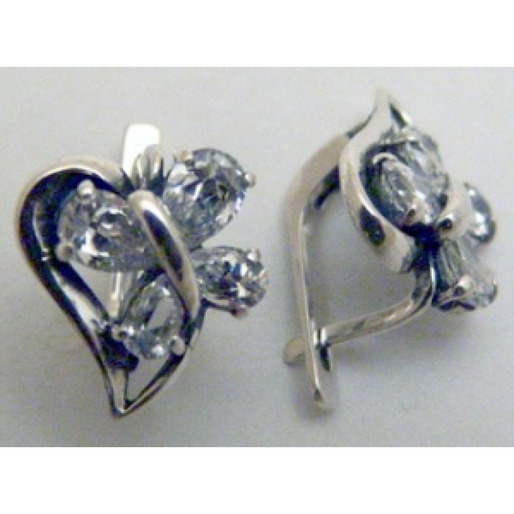 Срібні сережки Віола бр-1110665