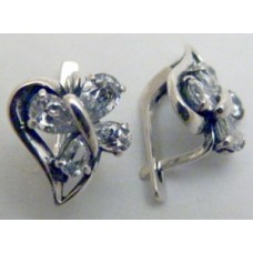 Срібні сережки Віола бр-1110665