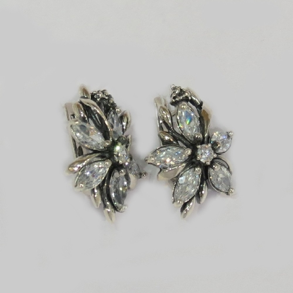 Срібні сережки Лунорія бр-1110905