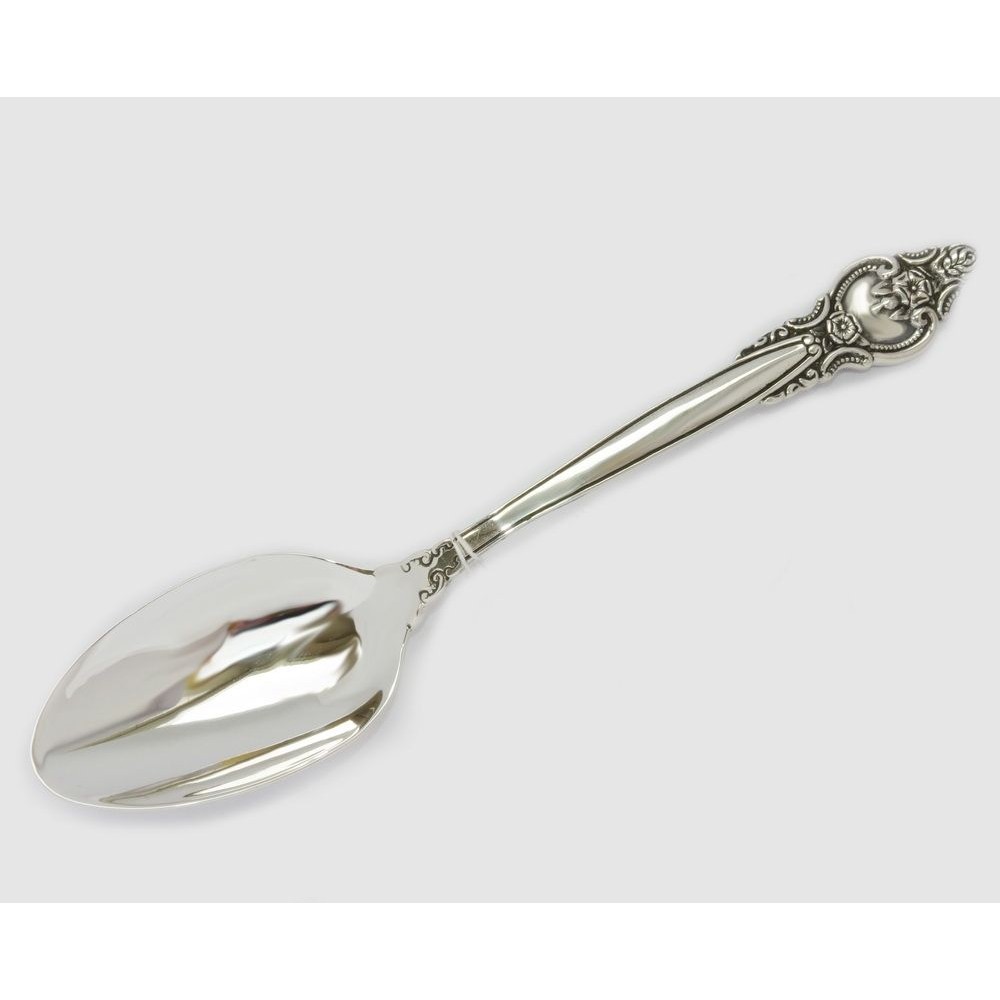 Серебряная большая столовая ложка Роза 2 Арт. БР-0041181