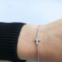 Срібний браслет Крест БР-1052551