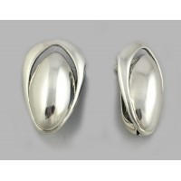 Срібні сережки без каменів БР-0040711