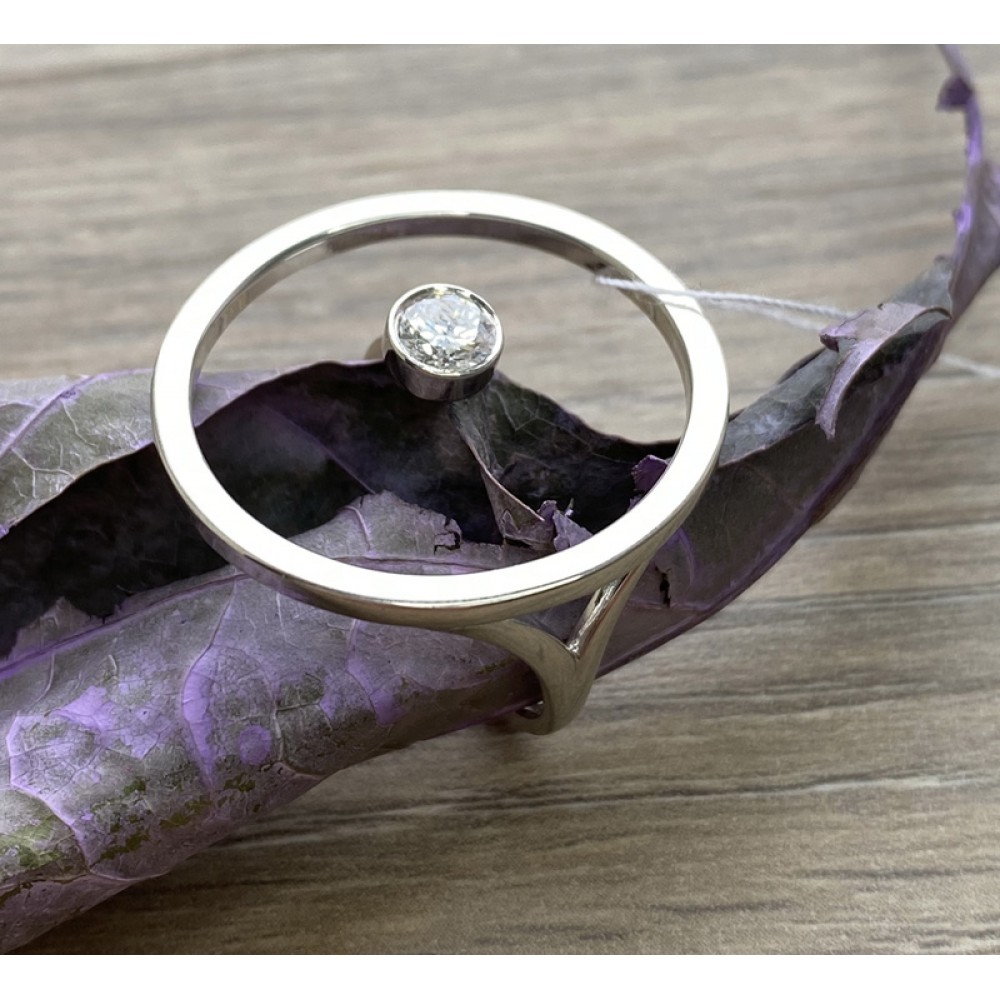 Серебряное родированое кольцо ЛУИЗА ЛЗ-19219