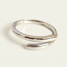Срібна каблучка без вставок бр-0061421