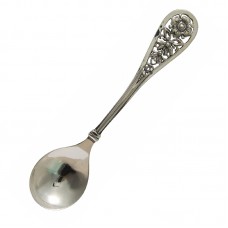 Серебряная кофейная ложка Полянка бр-30