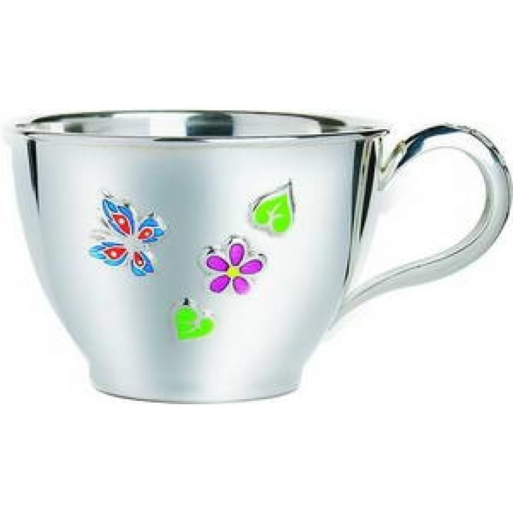 Срібна чашка  дитяча 250мл Метелик ХЮ-080338