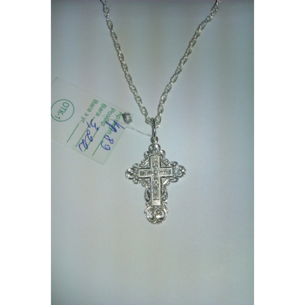 Серебряный крест ст-89