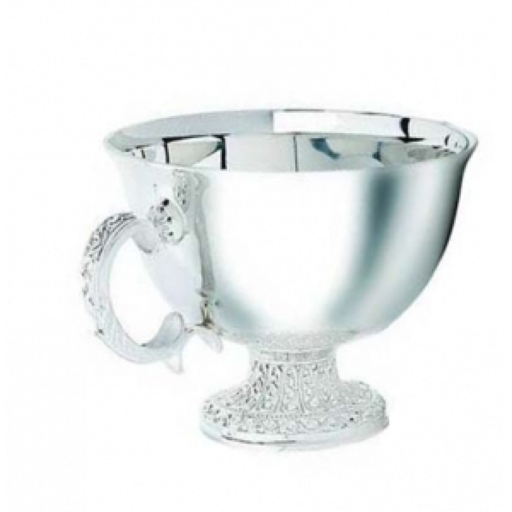 Срібна чайна чашка на ажурній ніжці ХЮ- 090074