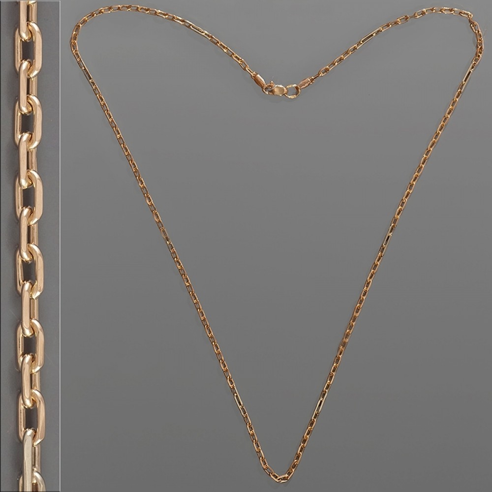 Золотая цепочка Якорная 55см шк-1065/2