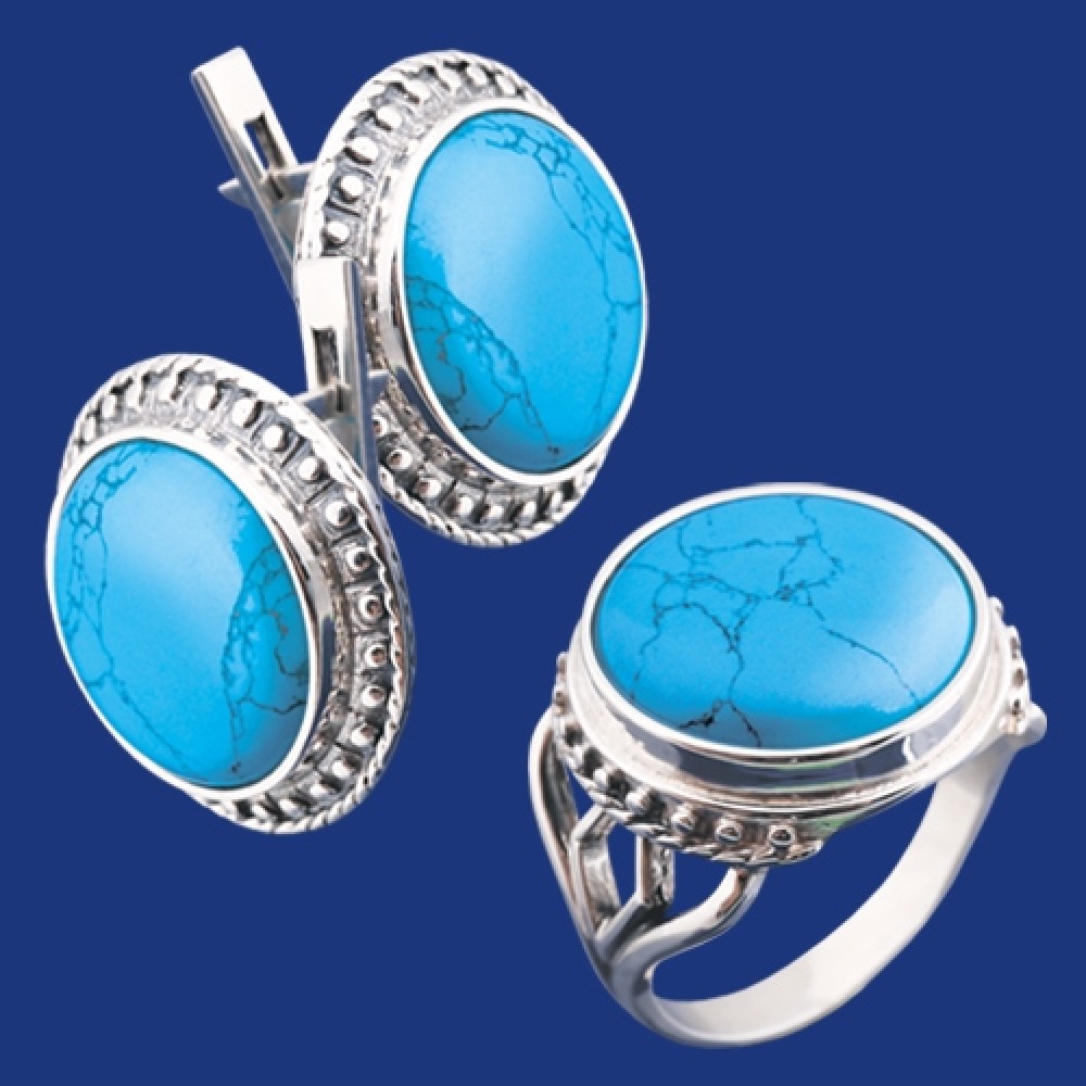 Серебряный гарнитур бц-117