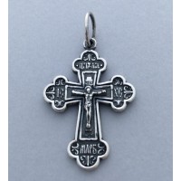 Серебряный крест православный БК-186