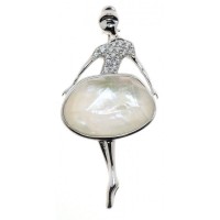 Срібна брошка АМ-1961302