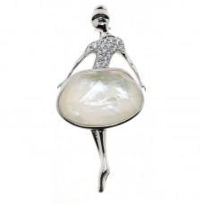 Серебряная брошь АМ-1961302