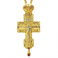 Крест латунный в позолоте с цепью 2.10.0123ЛП1ЛП