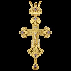 Крест наперсный латунный в позолоте 2.10.0130ЛП1ЛП