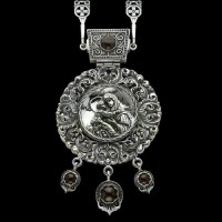 Панагия серебряная с цепью аг-2.7.0138Н39