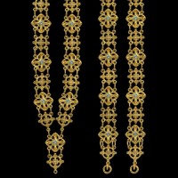 Цепь латунная в позолоте аг-2.7.0248ЛП