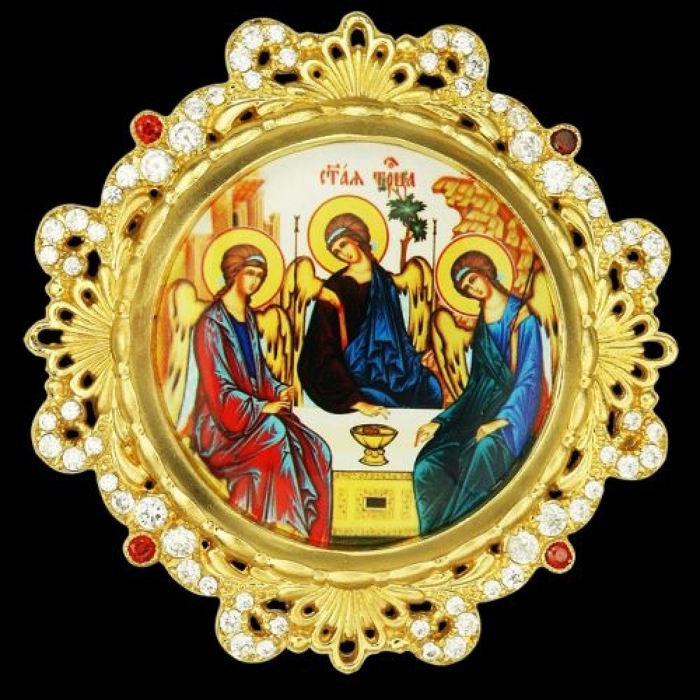 Накладка на митру латунная в позолоте аг-2.7.0577ЛП