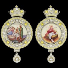 Панагия серебряная двухсторонняя аг-2.7.0645-1