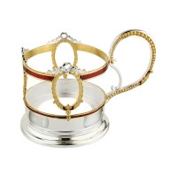 Підстаканник латунний з емаллю аг-2.8.0185Л