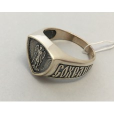Серебряное кольцо "Архангел Михаил" бр-0057021