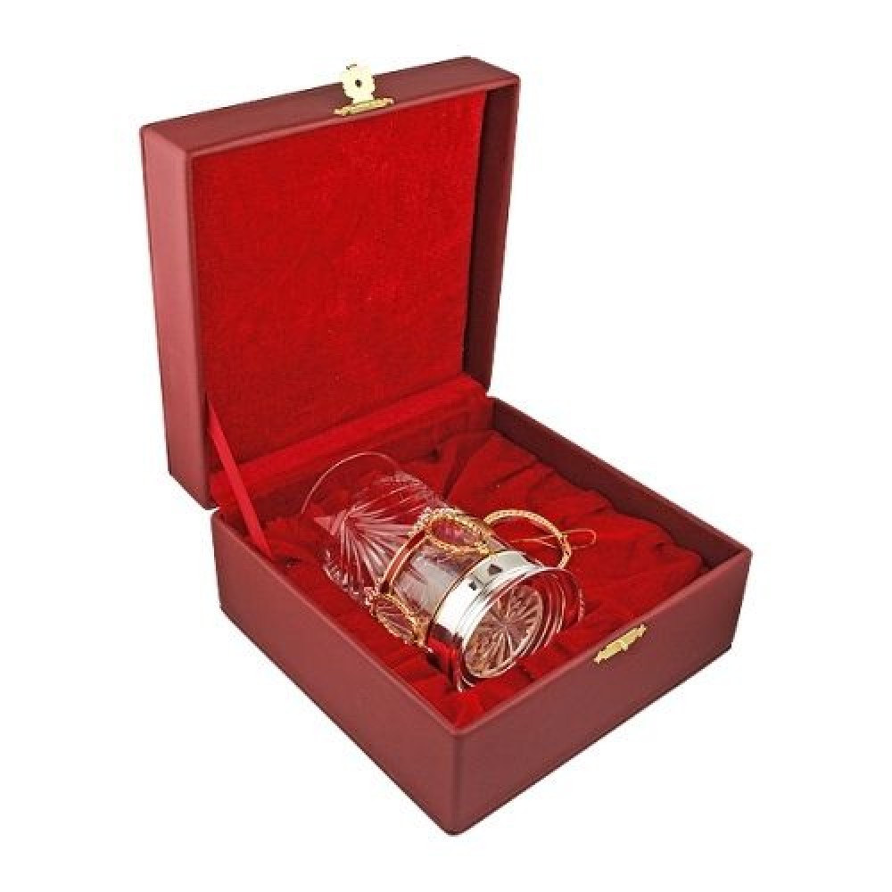 Підстаканник латунний з емаллю аг-2.8.0185Л