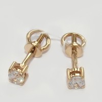 Золоті сережки гвоздики дс-30004