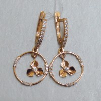 Золотые серьги ДС-30014