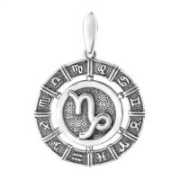 Серебряный подвес "Козерог" ЮМ-3089-10
