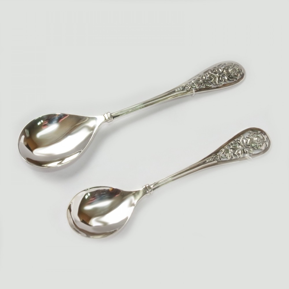 Набір срібних ложок Полянка бр-3031