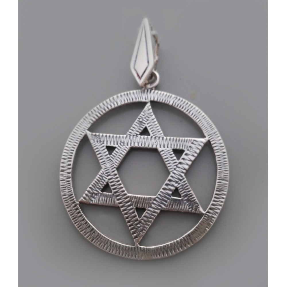 Серебряный кулон Звезда Давида бр-3100062