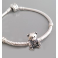 Серебряная бусина "Мишка" 3 бр-3100510