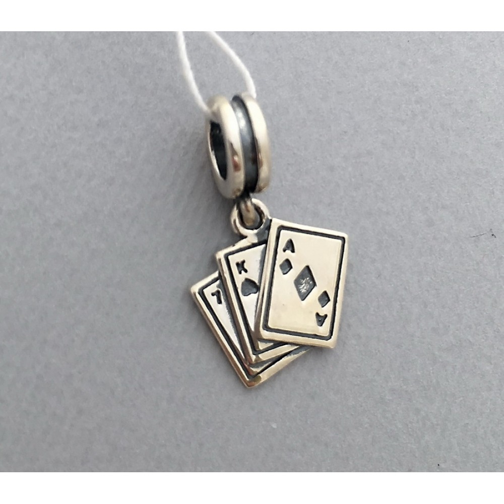 Серебряный шарм Пандора Азарт бр-0054631