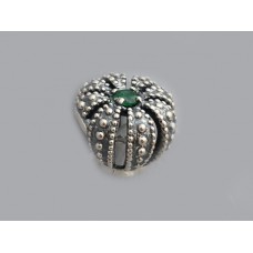 Серебряная бусина с камнями Царевна бр-1080131