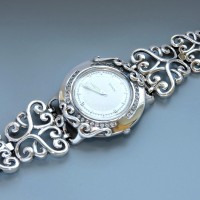 Серебряные часы бр-10034