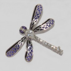 Серебряная брошь "Стрекоза" бр-6110039_1