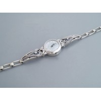 Часы из серебра 925 пробы на браслете бр-00012