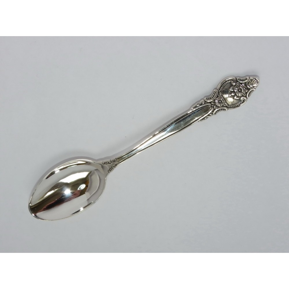 Серебряная чайная ложка Роза 2 бр-000224