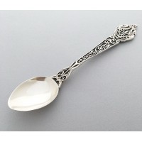 Серебряная ложка с гербом Украины бр-17