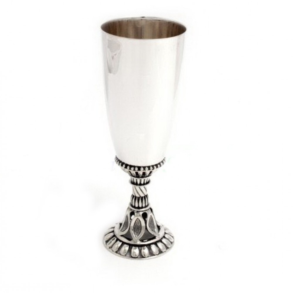 Срібна чарка з ажурною ніжкою бр-8100113