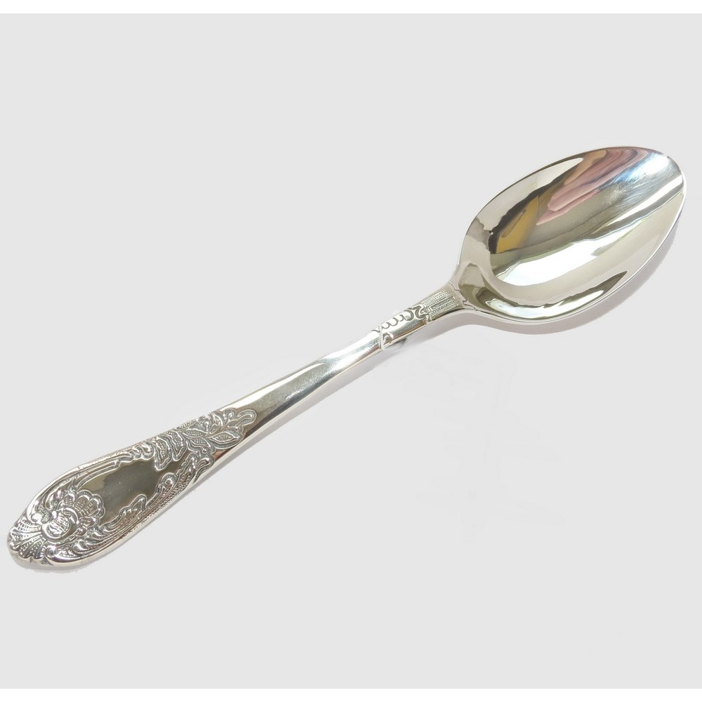 Серебряная десертная ложка Фантазия бр-45