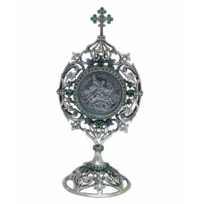 Серебряная икона "Георгий Победоносец" бр-8110026