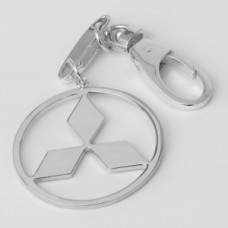 Серебряный брелок "Mitsubishi" (Мицубиси) 8115