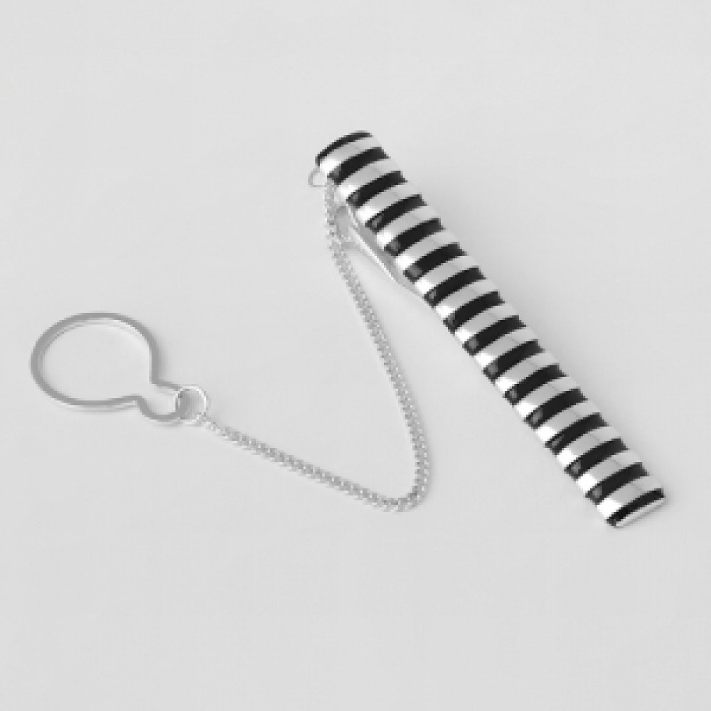 Срібний затискач для краватки ЮМ-8134