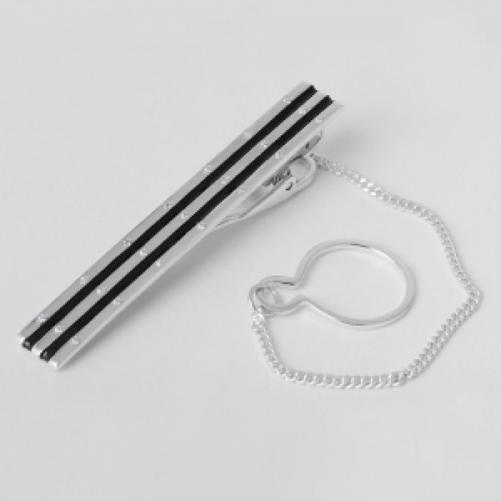 Срібний затискач для краватки ЮМ-8147