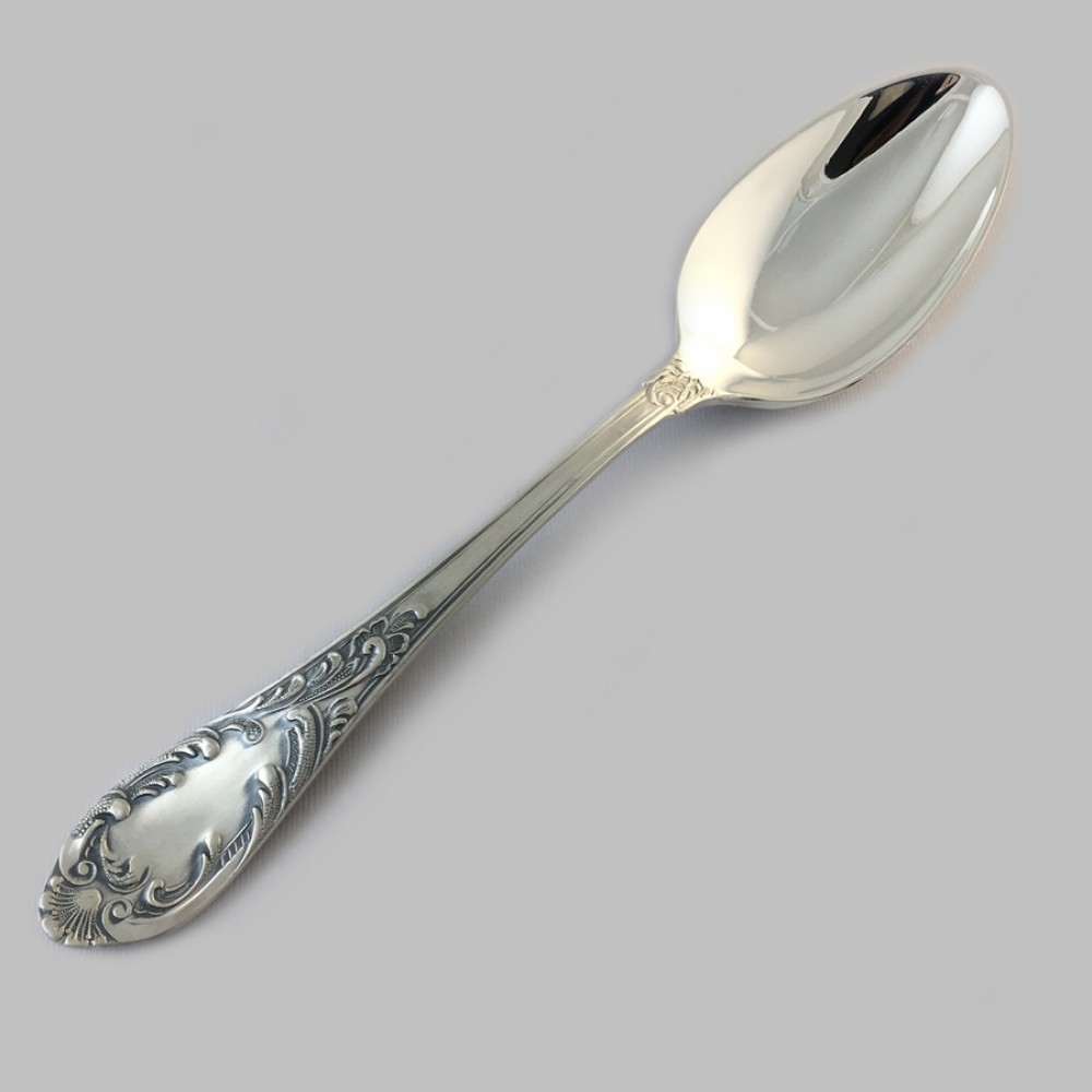 Набор мельхиоровых столовых ложек "Royal" посеребренных 12шт.