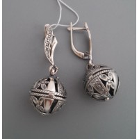 Срібні сережки Шар бр-1100199