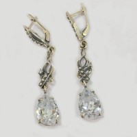 Серебряные серьги "Бовиэя" бр-1110862