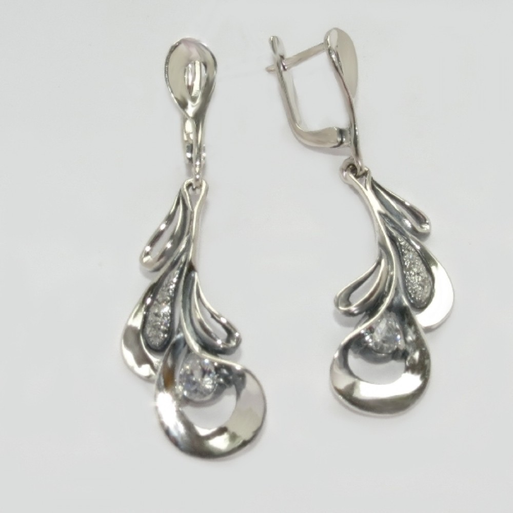 Срібні сережки бр-11062